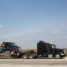 haul truck and trailer